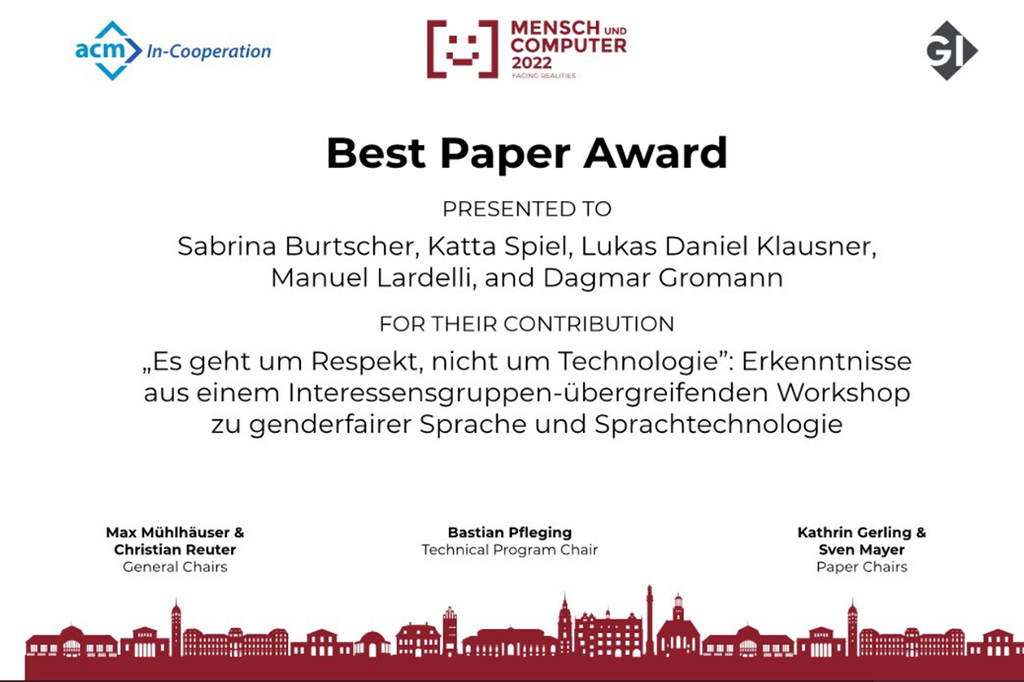 Best Paper Award Klausner.png