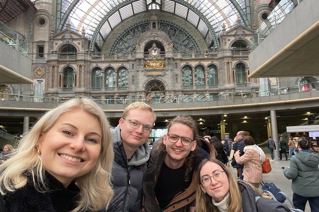 Studierende in Brüssel im Zuge der BIP International Marketing Week