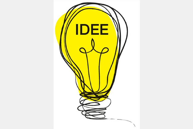 Eine Glühbirne als Symbol für die Ideen der Start-ups