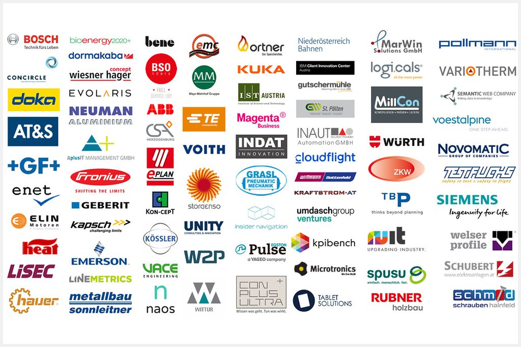Logos der Partnerunternehmen des Studiengangs Smart Engineering