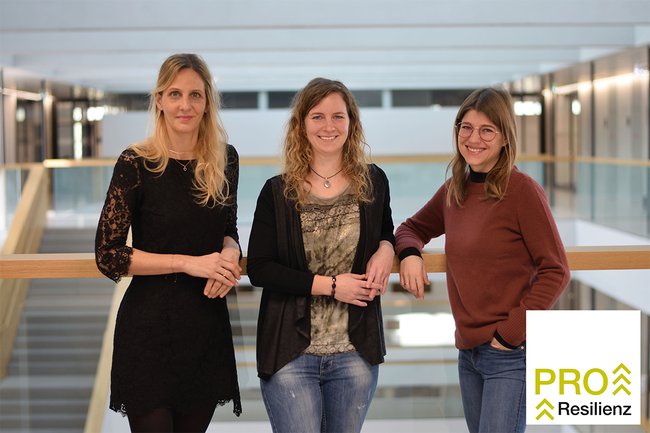 Das Team hinter PRO Resilienz: Susanne Roiser, Tatjana Aubraum und Sandra Vyssoki (v.l.n.r.)