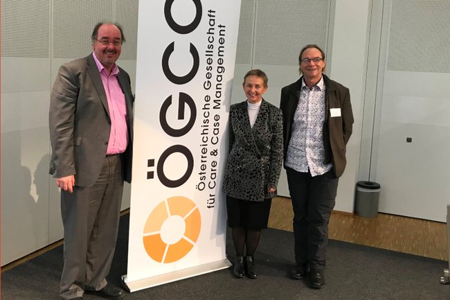 Christoph Redelsteiner, Monika Vyslouzil und Kurt Fellöcker bei der 12. ÖGCC-Fachtagung