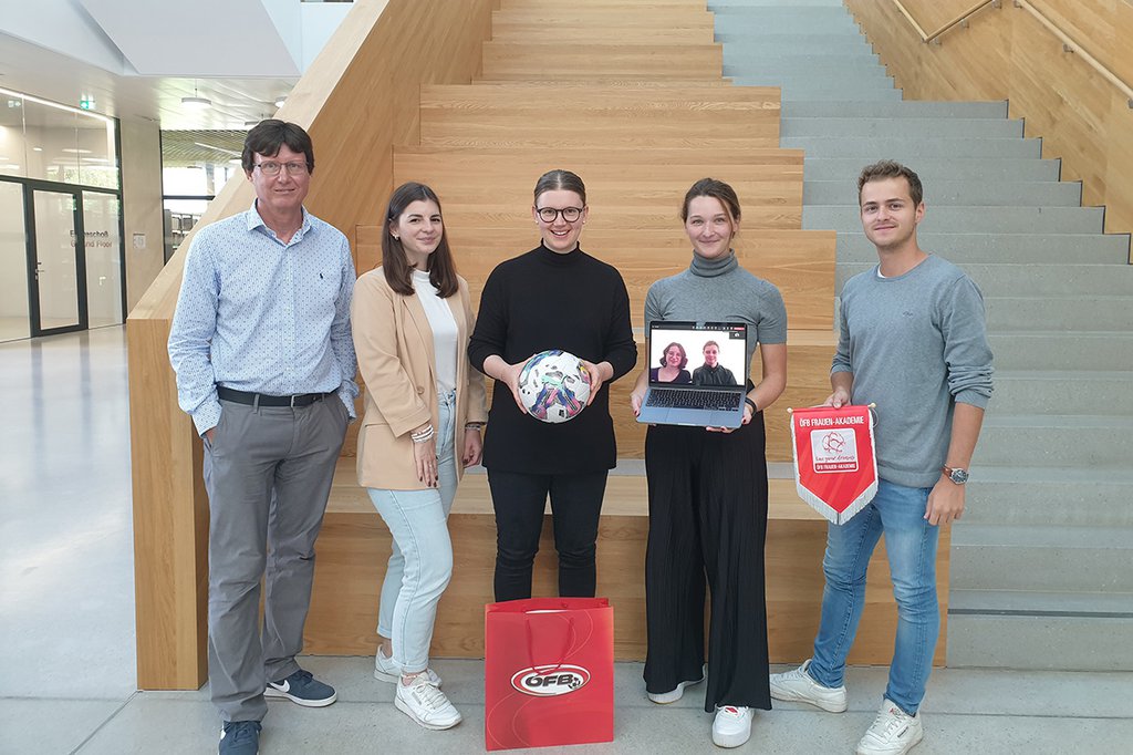 Kick off zur Lehrveranstaltung "Direktmarketing" mit dem ÖFB