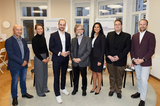 Copyright: Allianz Bildungsmedien Österreich/APA-Fotoservice/Tesarek Thomas Moser beim dritten ABÖ-Café