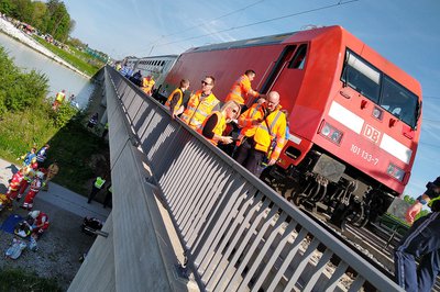 Internationale Bahn-Notfallübung mit FH St. Pölten