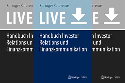 Copyright: Springer Nature Group Neue Publikation im Handbuch Investor Relations