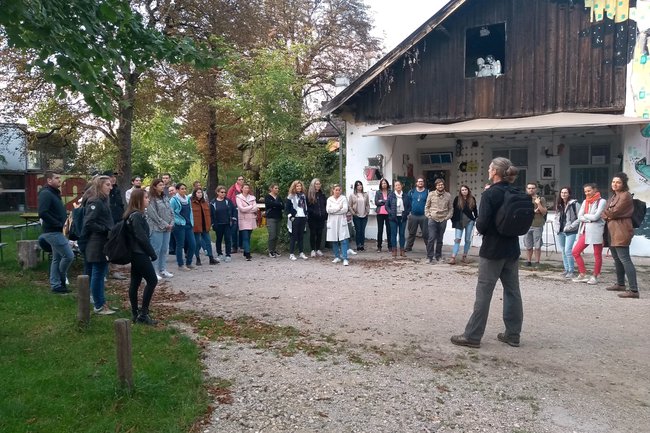 Sozialpädagogik-Studierende im Sonnenpark in St. Pölten