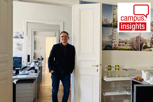 Sascha Bradic von NMPB Architekten hat den neuen Campus St. Pölten entworfen.