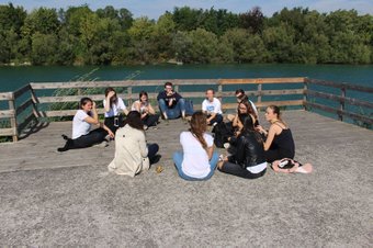 Die Gruppe am See