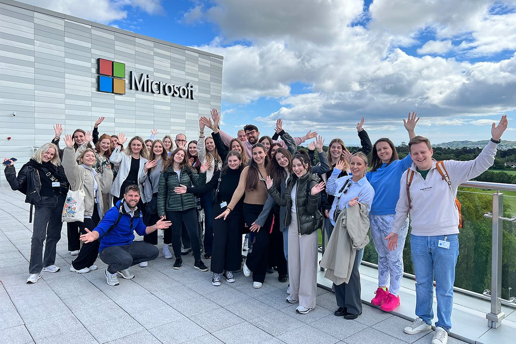 Marketing-Studierende besuchten Tech-Companies in Dublin