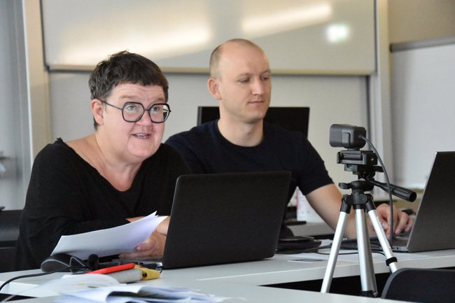 Michaela Moser und Florian Zahorka