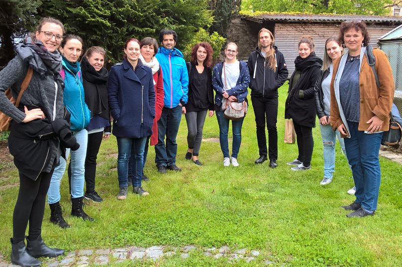 Studierende des Master Studiengangs Soziale Arbeit im Therapiezentrum Ybbs