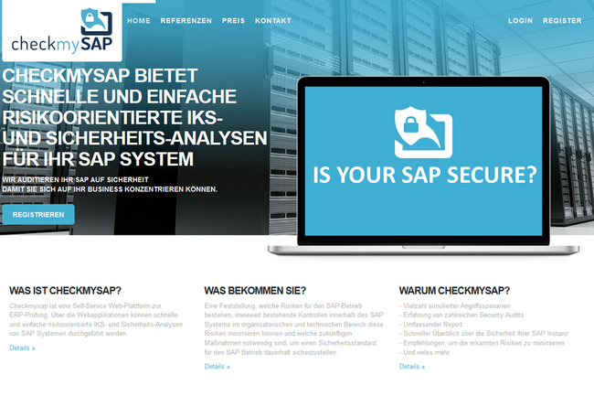 checkmysap - Self-Service Web-Plattform 